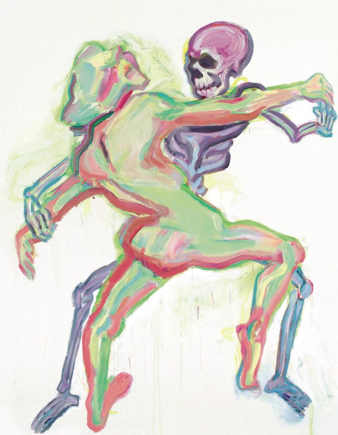 Maria Lassnig (B. 1919) Der Tod und das Mädchen, 1999