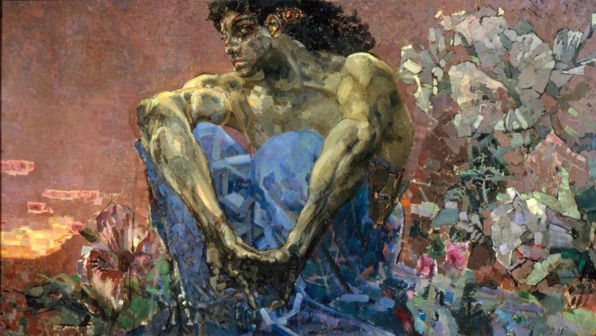 Mikhail Vrubel (1856-1910), Der sitzende Dämon, 1890