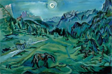 Oskar Kokoschka (1886-1980), Tre Croci – Dolomitenlandschaft, 1913