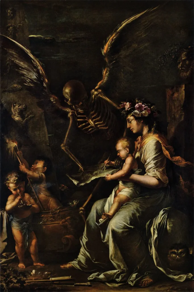 Salvator Rosa (1615-1673) Menschliche Gebrechlichkeit, ca. 1656