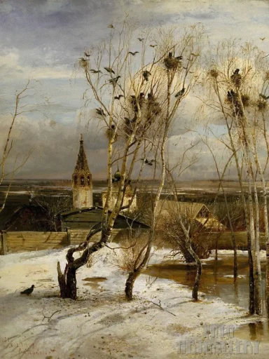 Alexei Savrasov (1830-1897) Die Saatkörer sind zurückgekehrt (1871)