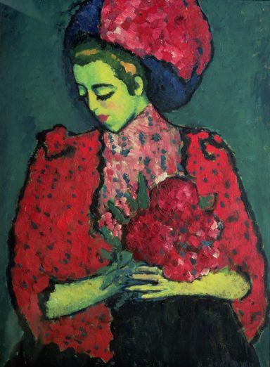 Alexej von Jawlensky (1864-1941) Junges Mädchen mit Pfingstrosen, 1909